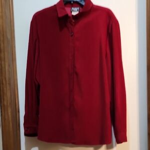 Southern Lady Red Button-Up Shirt